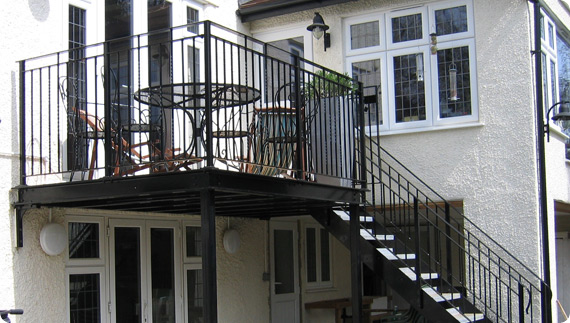 steel platforms balconies